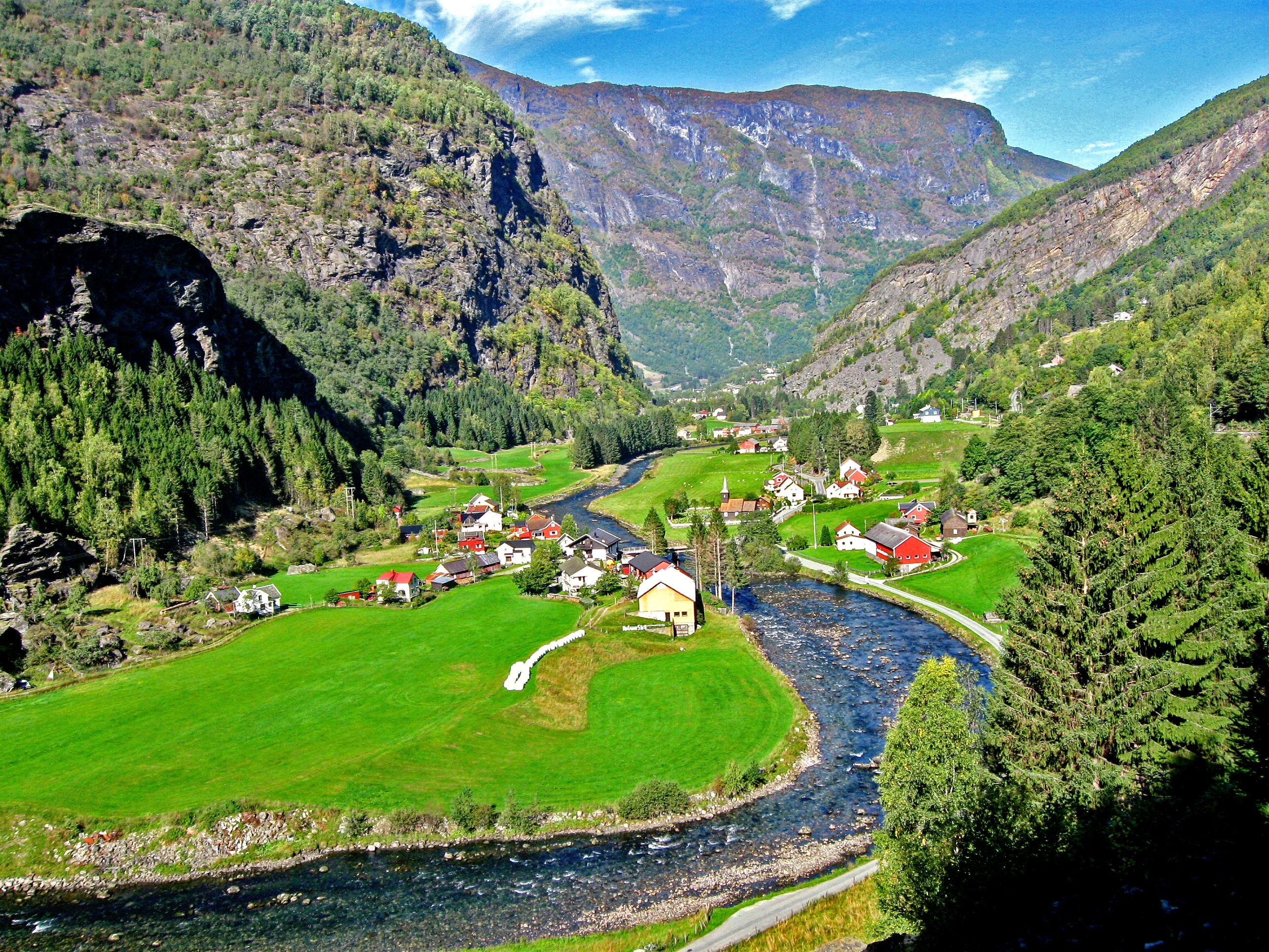 The train ride to Flåm, Norway