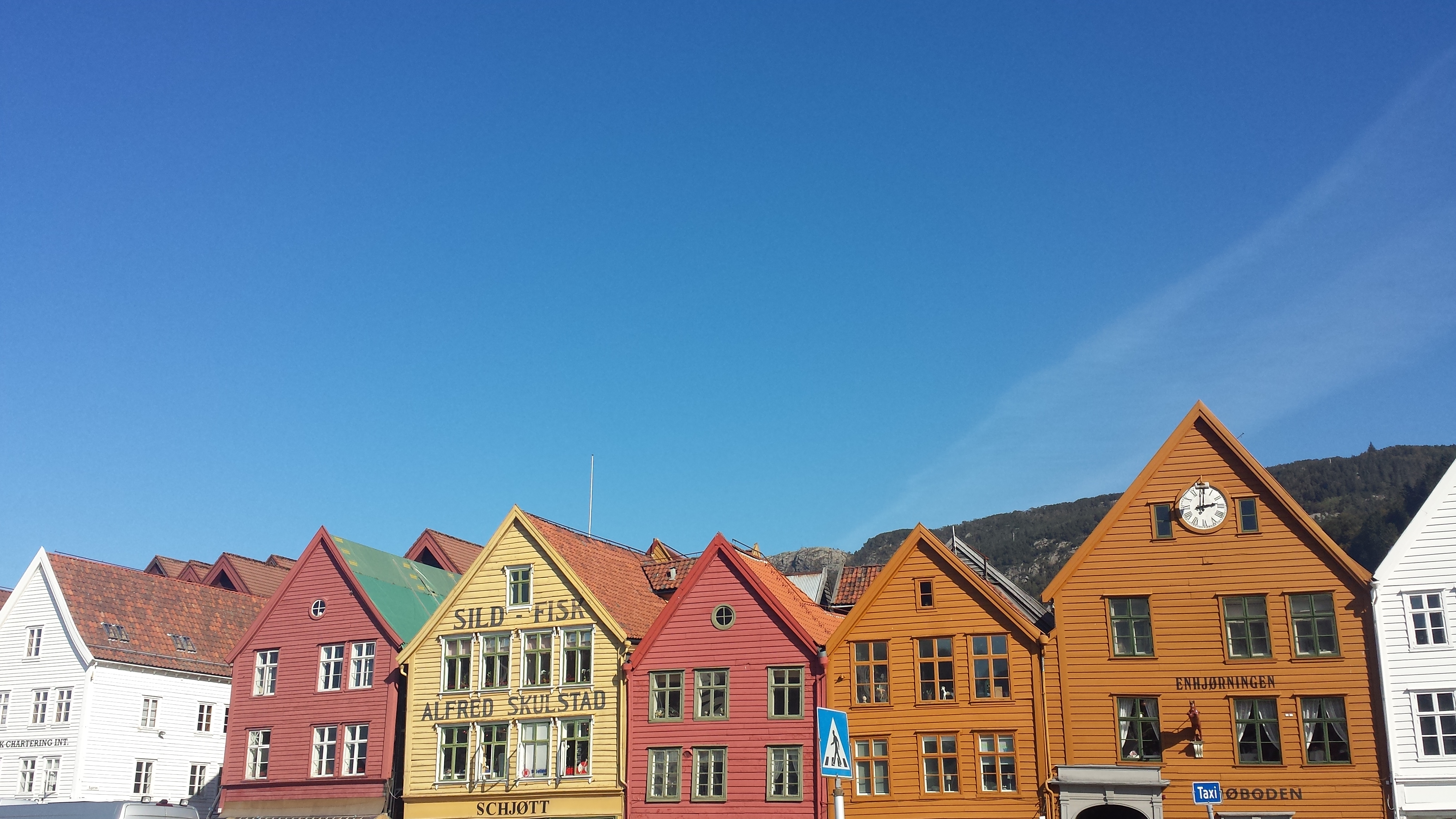Exploring the tiny streets of Bergen, Norway