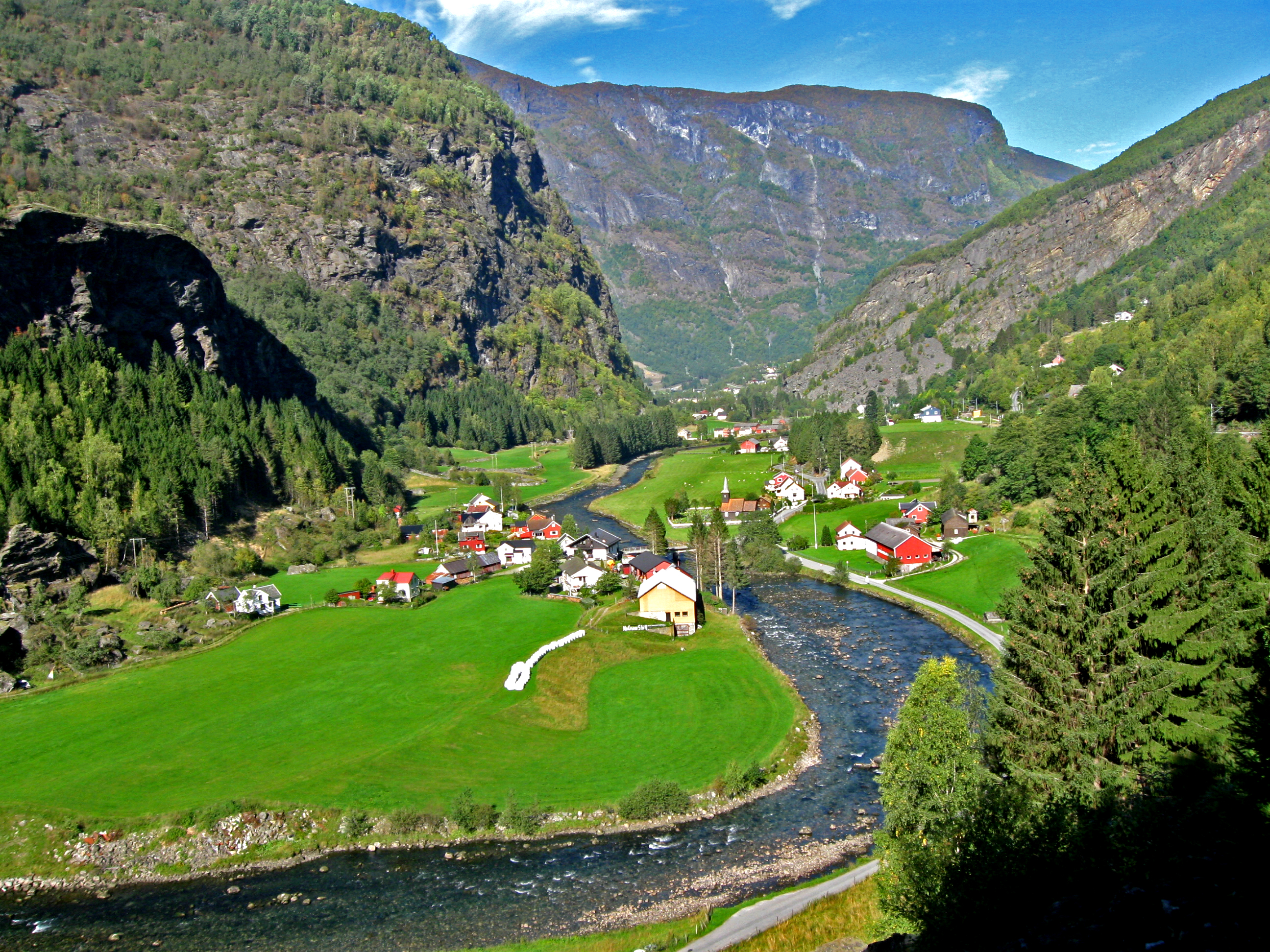 Riding the Flamsbana Train in Norway