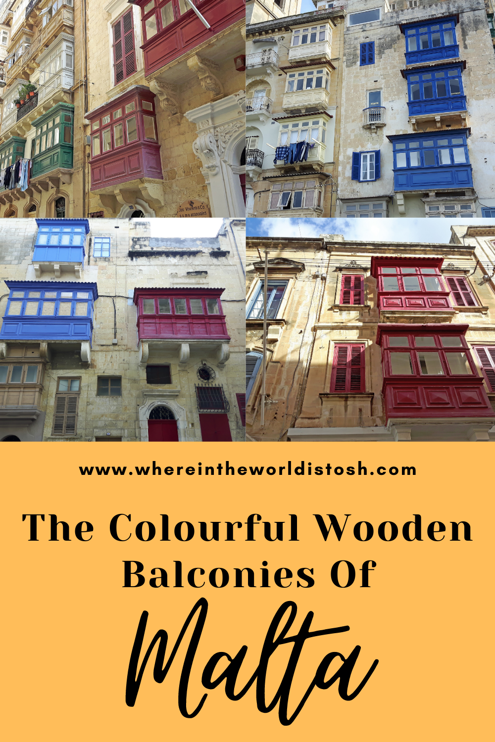 Colourful Balconies of Malta